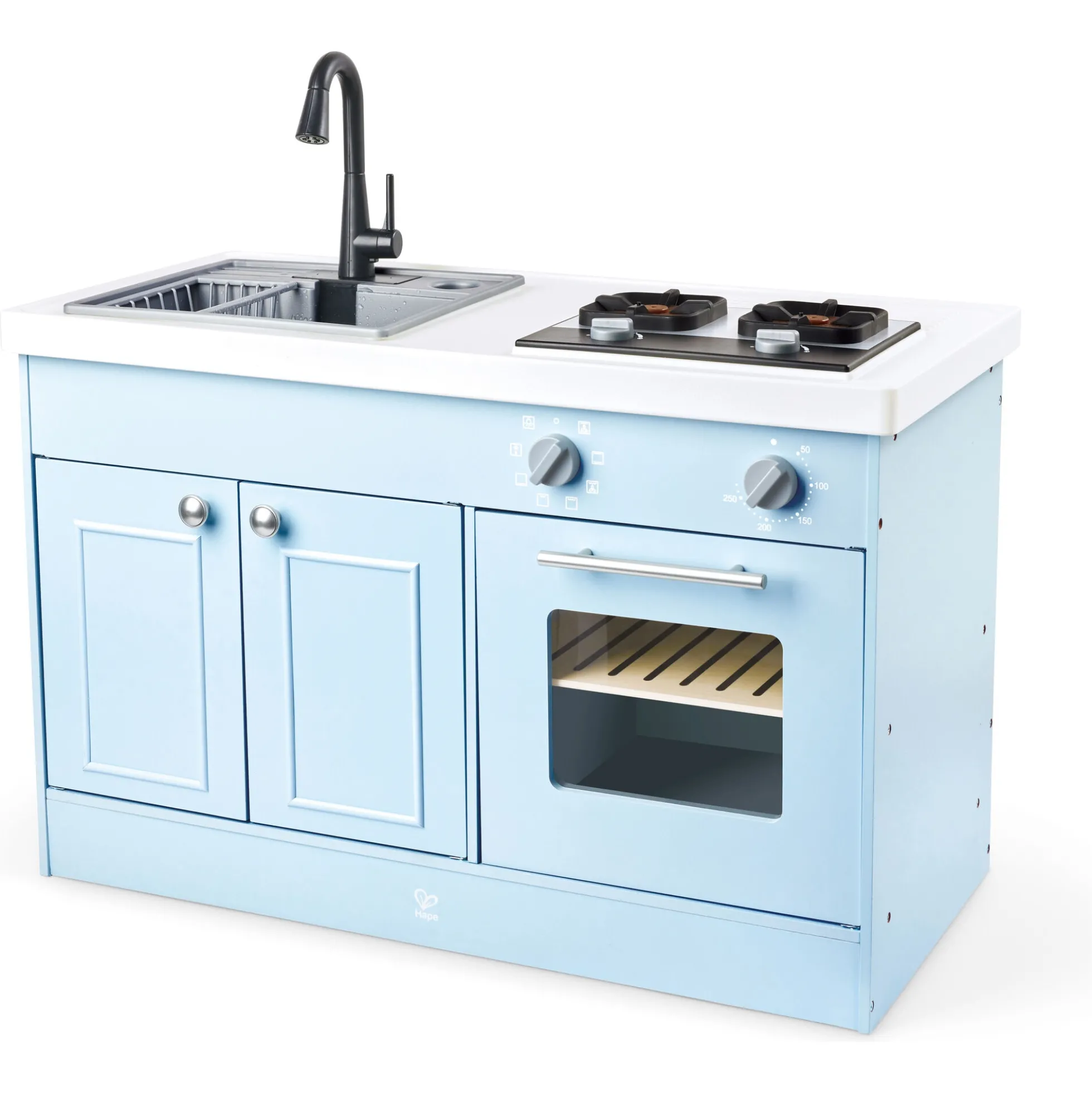 Hape Deluxe legekøkken - legekøkken med rindende vand, lys og lyd - 85x50x80 cm