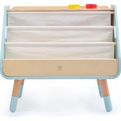 Hape læs og tegn bogreol - 2-i-1 børnebogreol med tegnetavle - 70x63,1x39 cm