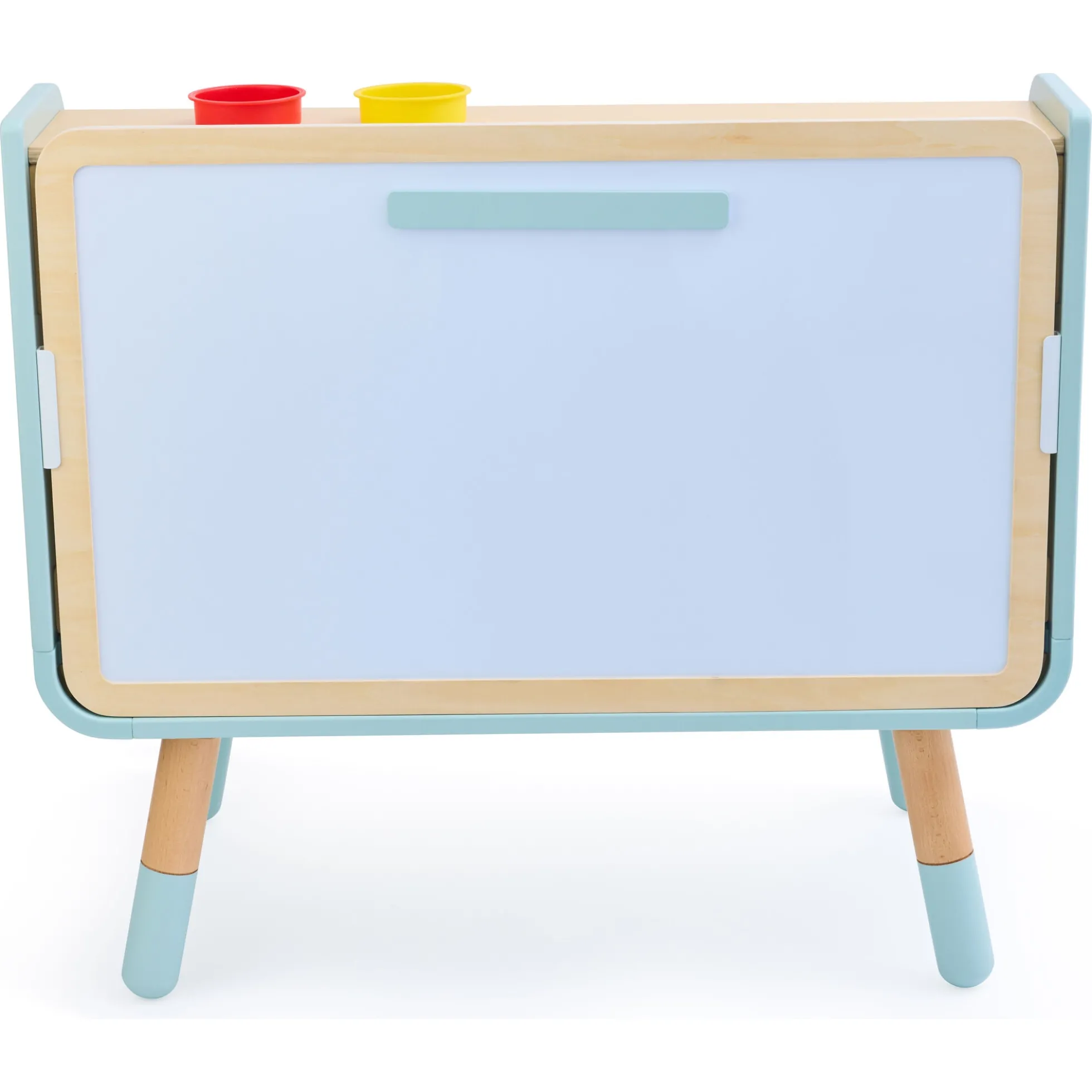 Hape læs og tegn bogreol - 2-i-1 børnebogreol med tegnetavle - 70x63,1x39 cm