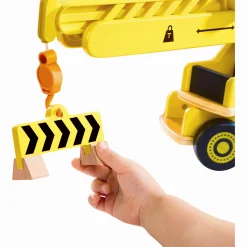 Hape mobilkran og byggesæt - byggekran med krankrog og tilbehør - 38x20 cm
