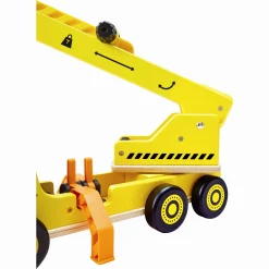 Hape mobilkran og byggesæt - byggekran med krankrog og tilbehør - 38x20 cm