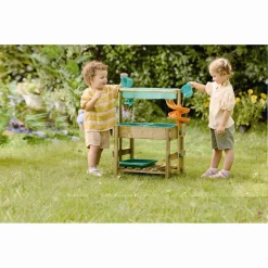 Hape multifunktionelt vandlegebord - sand- og vandbord med justerbar højde - 37,6x85x55,8 cm