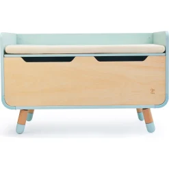 Hape opbevaringsbænk med pude - børnebænk med 60 L opbevaring - 78x39x48,3 cm