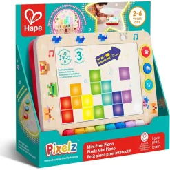 Hape Pixelz piano - musiklegetøj med 3 modes, lys og dyrelyde - fra 2 år