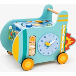 Hape rumraket gåvogn - aktivitetsgåvogn med tandhjul og kuglebane - fra 12 mdr.