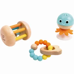 Hape sansegavesæt til baby - rangle, rullerangle og bidering - 3 dele - fra 0 mdr.