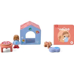 Hape The Tiny House historiebogsæt med hus, figurer og tilbehør - fra 12 mdr.