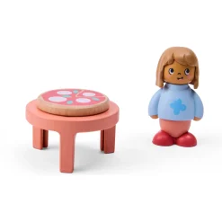 Hape The Tiny House historiebogsæt med hus, figurer og tilbehør - fra 12 mdr.