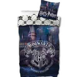 Harry Potter sengetøj - 150x210 cm - Hogwarts mystery - 2 i 1 sengesæt - 100% bomuld