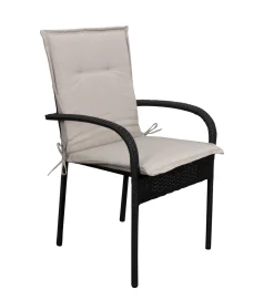 Havehynde til havestol - Beige universal stolehynde 5 cm skumfyld - God komfort skum & UV beskyttet betræk - Nordstrand Home hynde