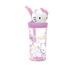 Hello Kitty drikkedunk - Tumbler med sugerør