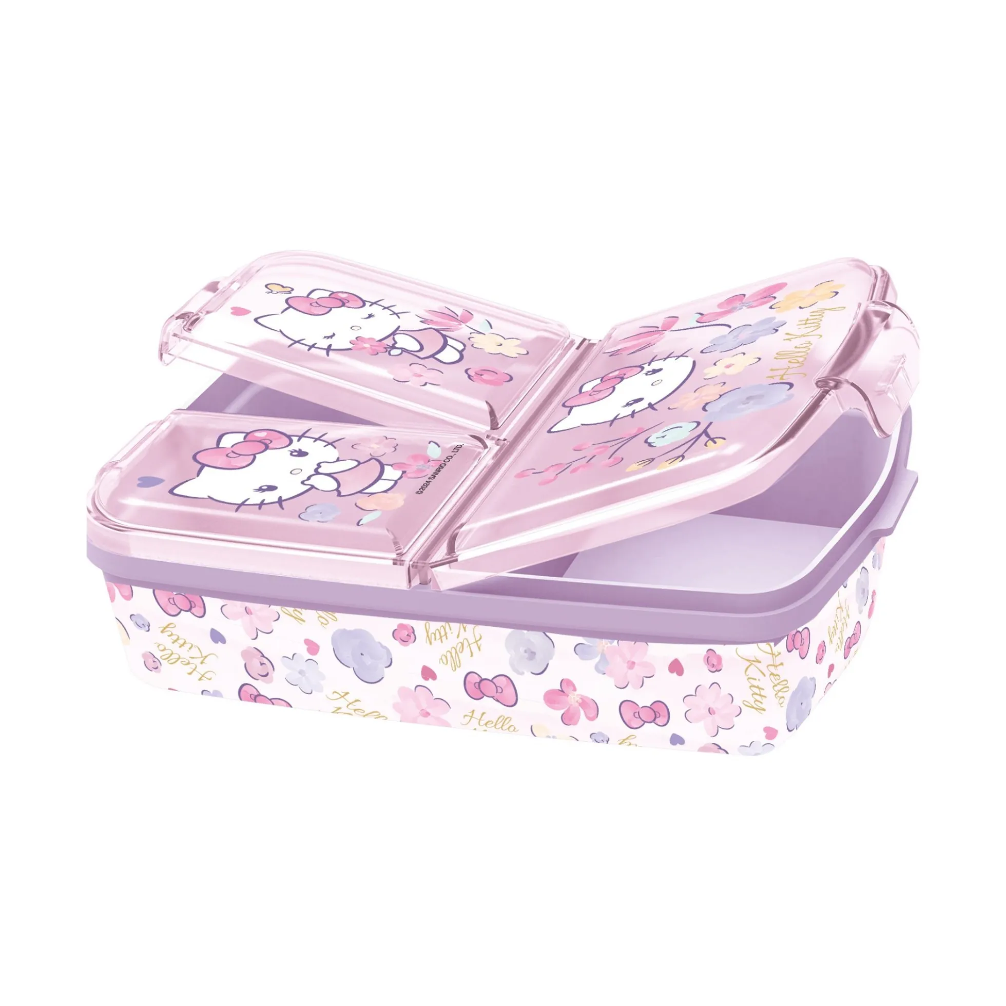 Hello Kitty madkasse - Børnemadpakke med 3 rum