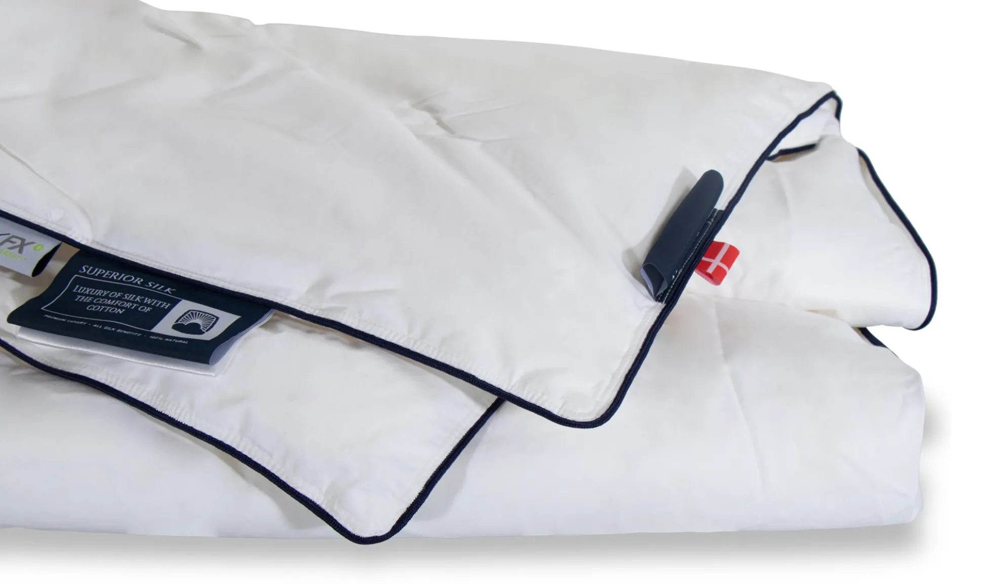 Helårs dobbeltsilkedyne - 100% langfibret mulberry silke - 200x220 cm - Nordic Comfort dobbeltdyne