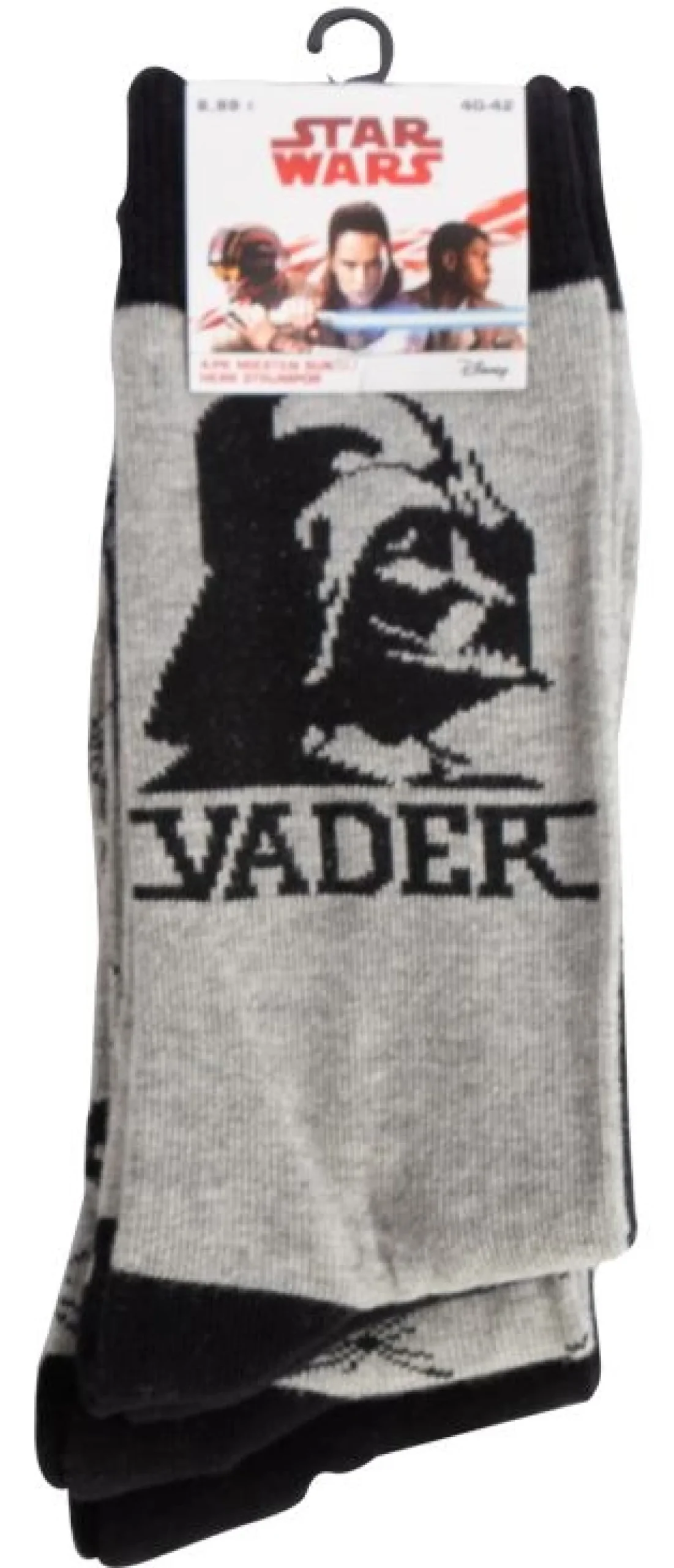 Herrestrømper 4 par str. 40-42 med Star Wars