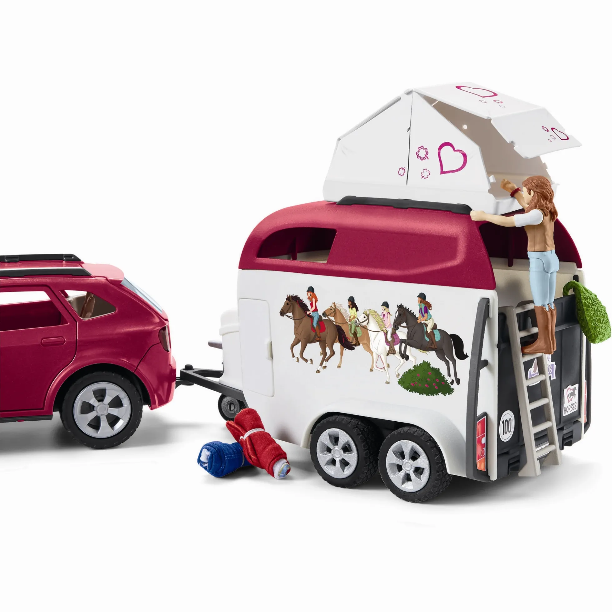 Hesteeventyr med bil og trailer - 42535 - Schleich Horse Club
