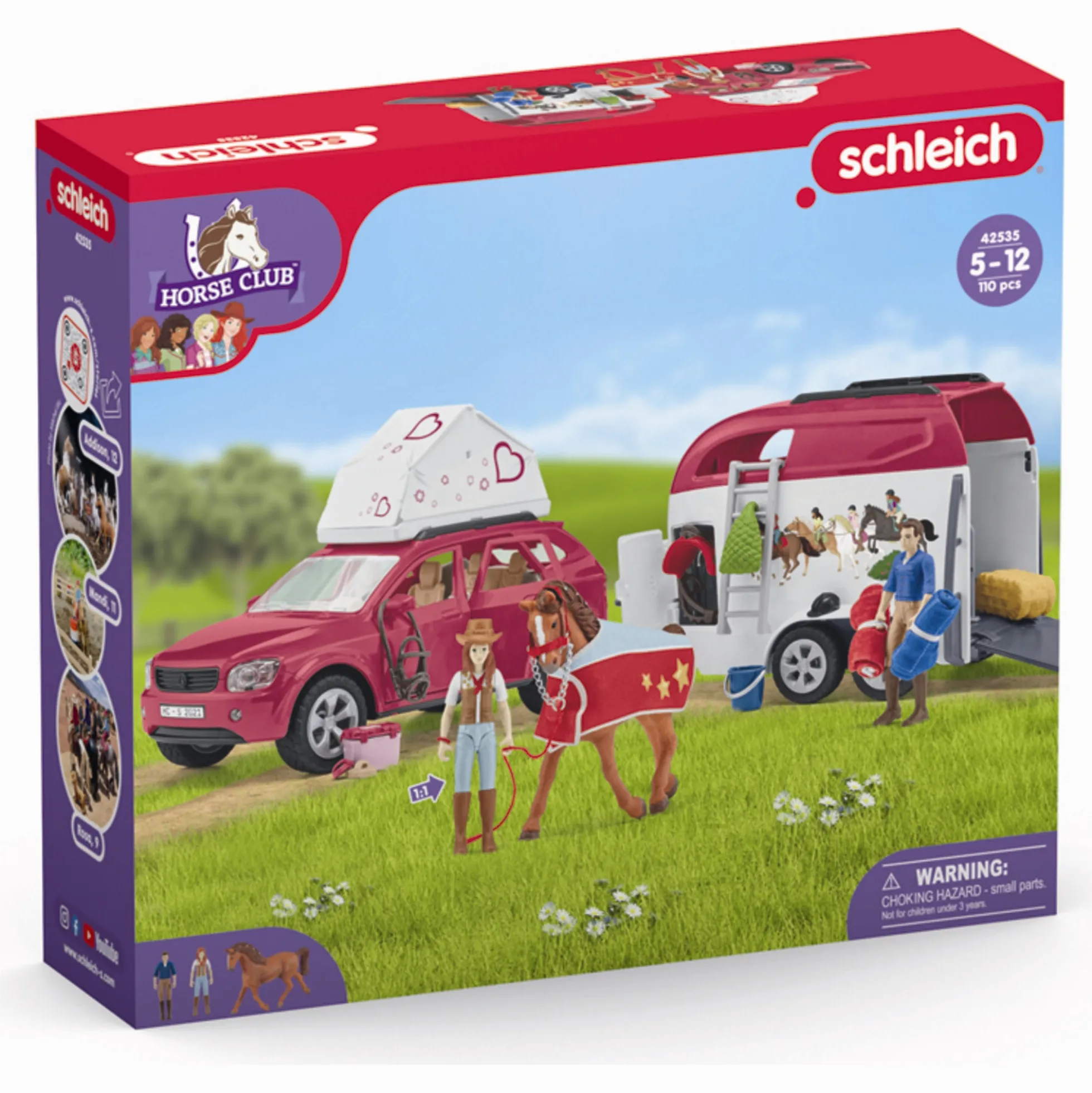 Hesteeventyr med bil og trailer - 42535 - Schleich Horse Club