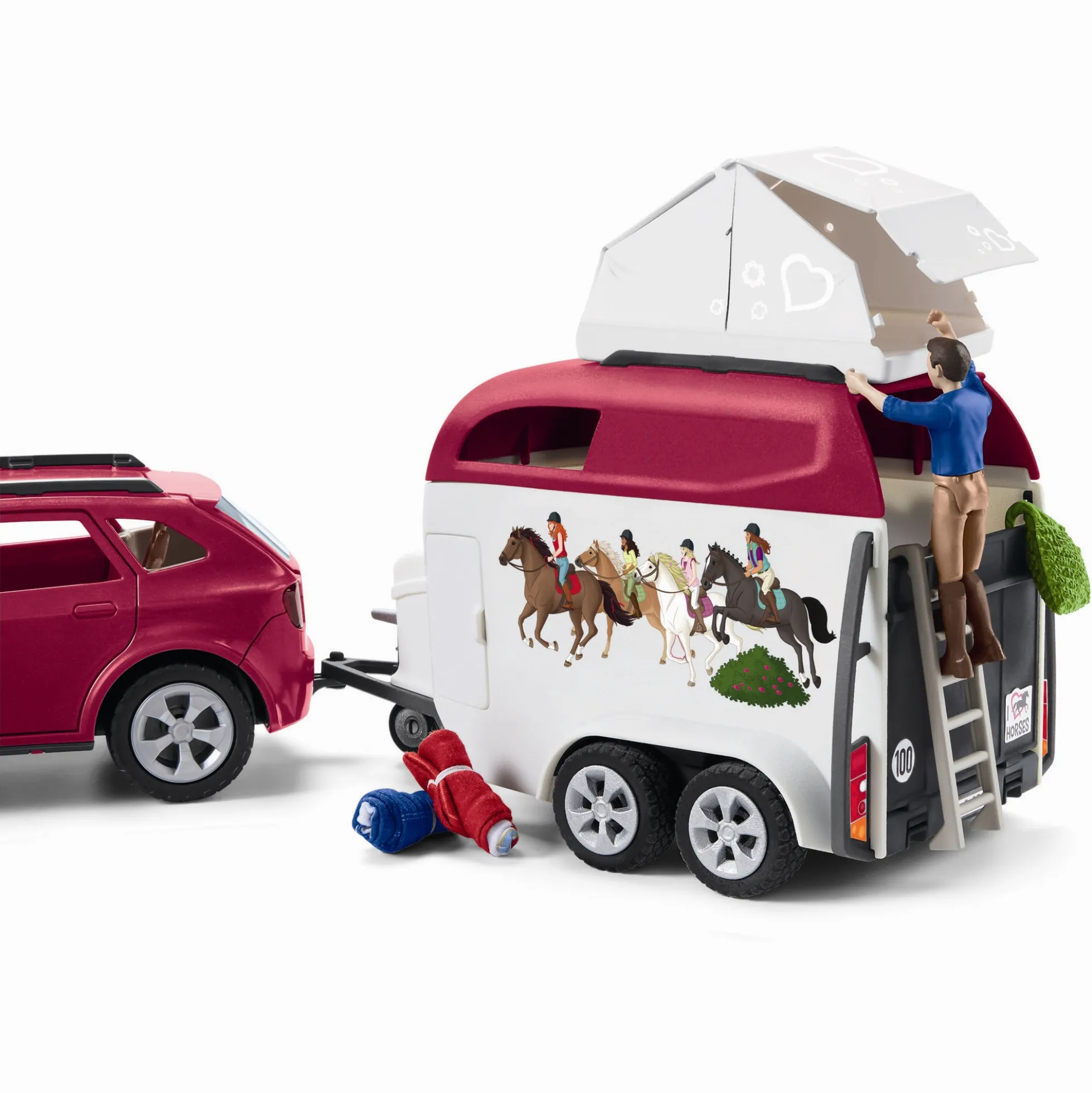 Hesteeventyr med bil og trailer - 42535 - Schleich Horse Club