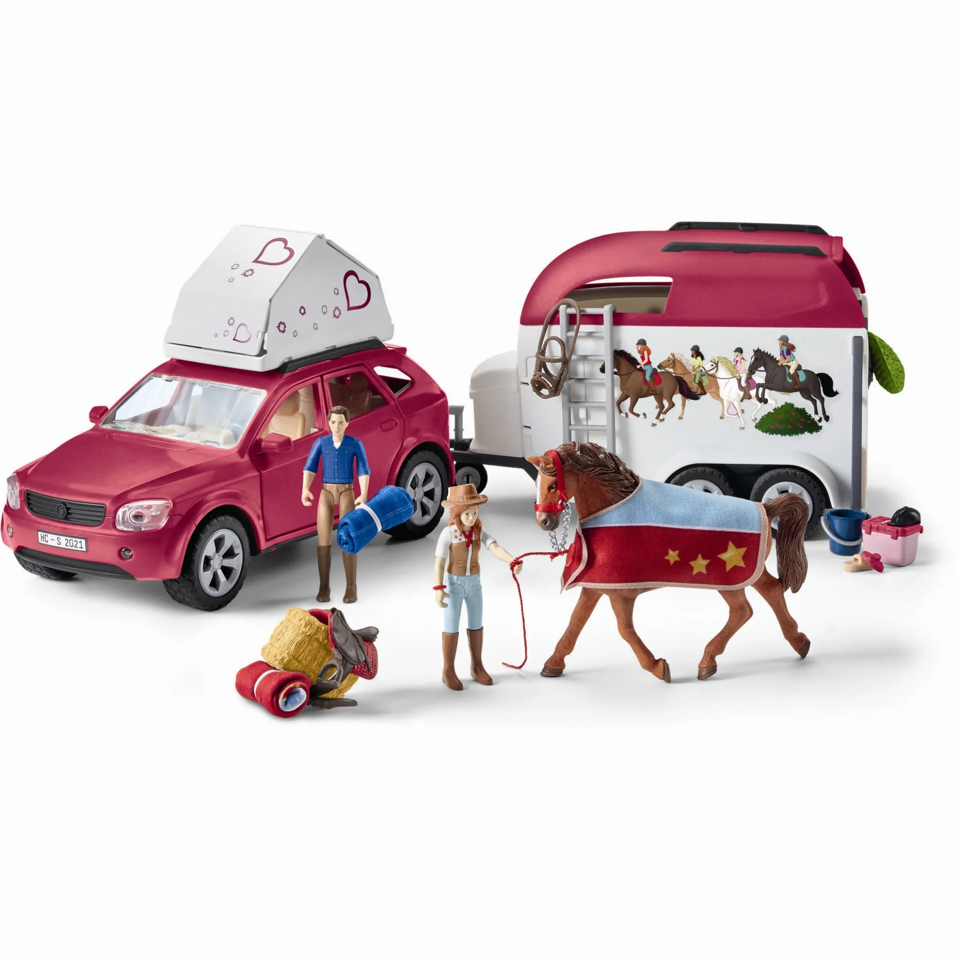 Hesteeventyr med bil og trailer - 42535 - Schleich Horse Club