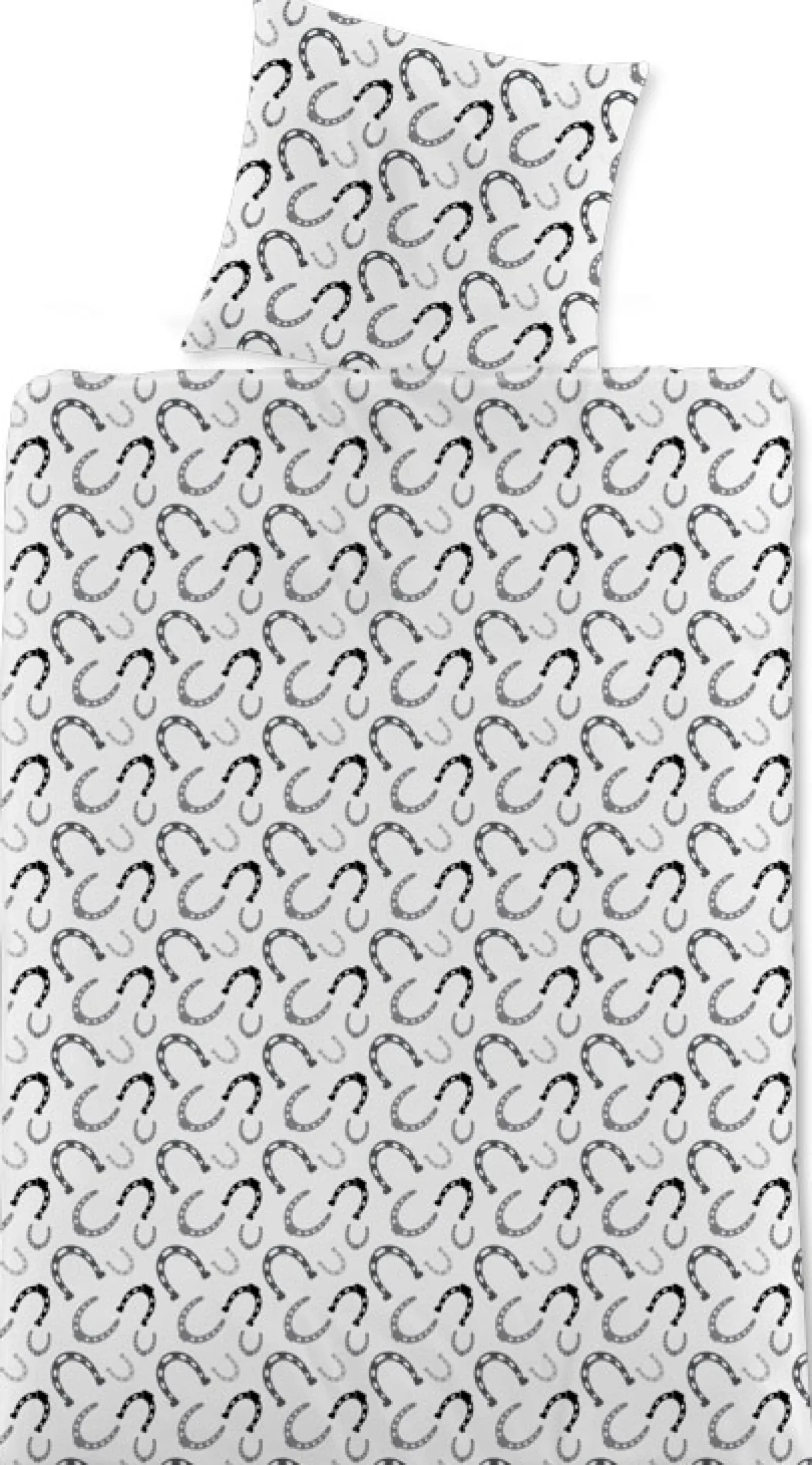 Heste sengetøj - 100% bomuld - Børnesengetøj 140x200 cm - Galoperende heste
