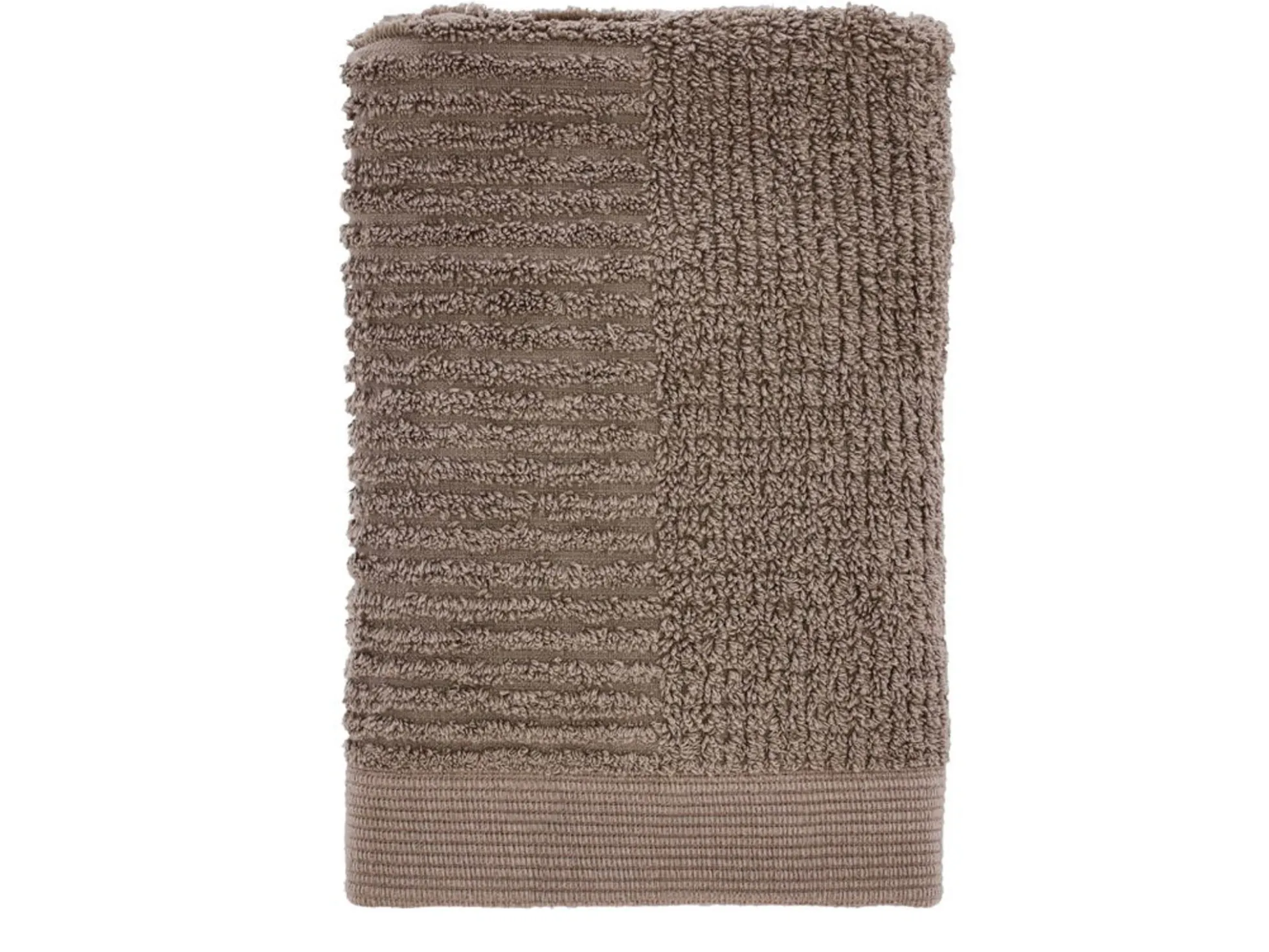 Håndklæde - 100% bomuld - Gæstehåndklæde 50x70 cm - Zone Denmark Classic - Taupe