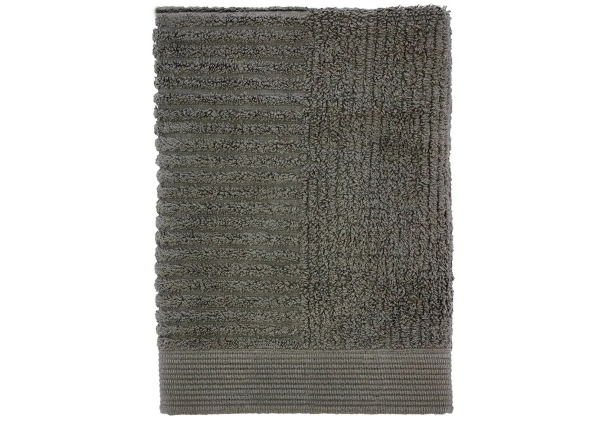 Håndklæde - 100% bomuld - Gæstehåndklæde 50x70 cm - Zone Denmark Classic - Olive Green
