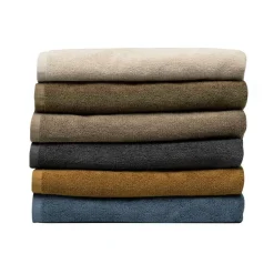 Håndklæde - 50x90 cm - Mørkeblå - 100% Økologisk bomuld - Frotte håndklæde fra Høie