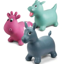 Hoppedyr 25 cm - Pony i pastel blå
