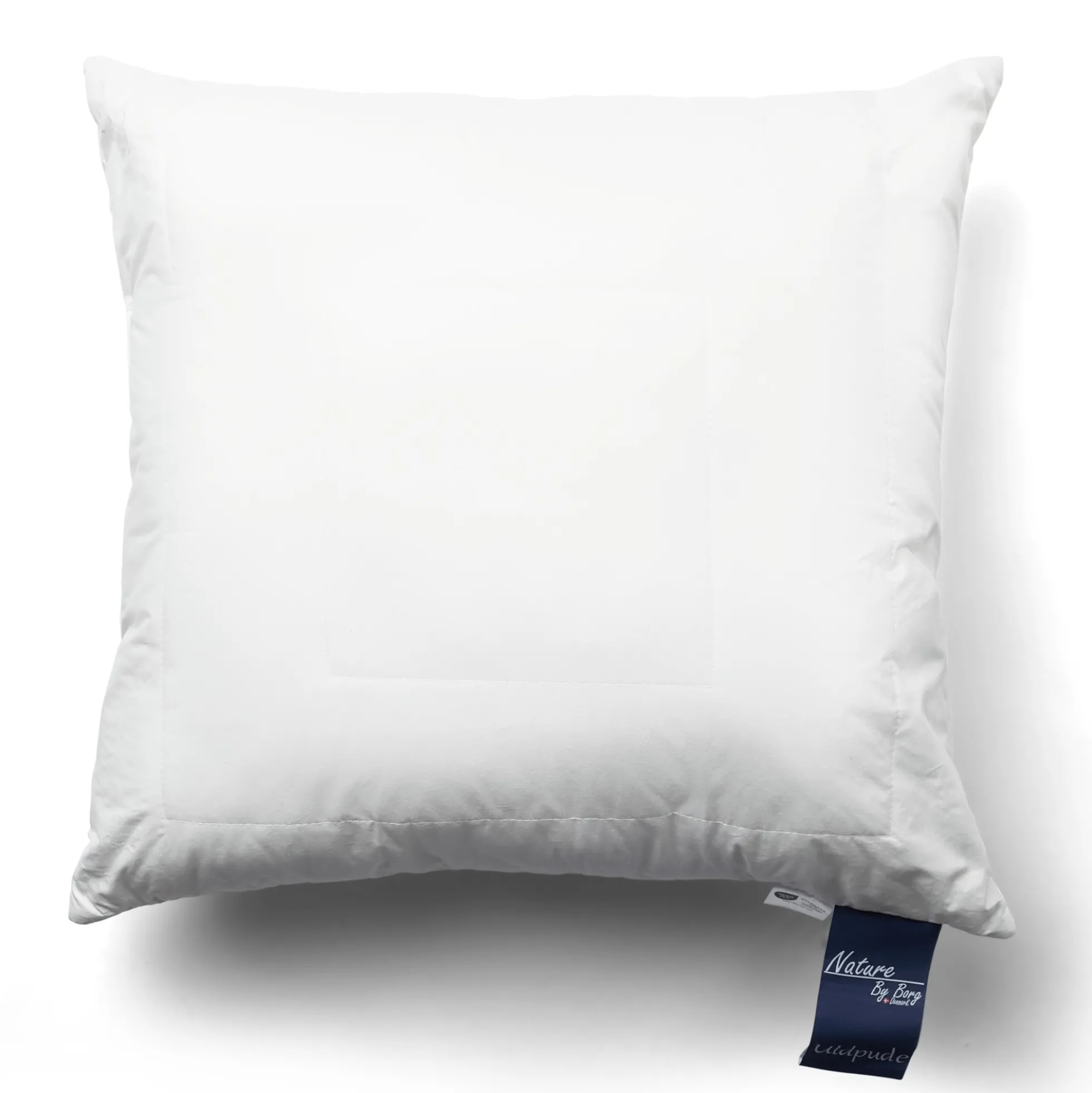 Hovedpude med uld - 3 kammer pude - 50x60cm - Nature By Borg