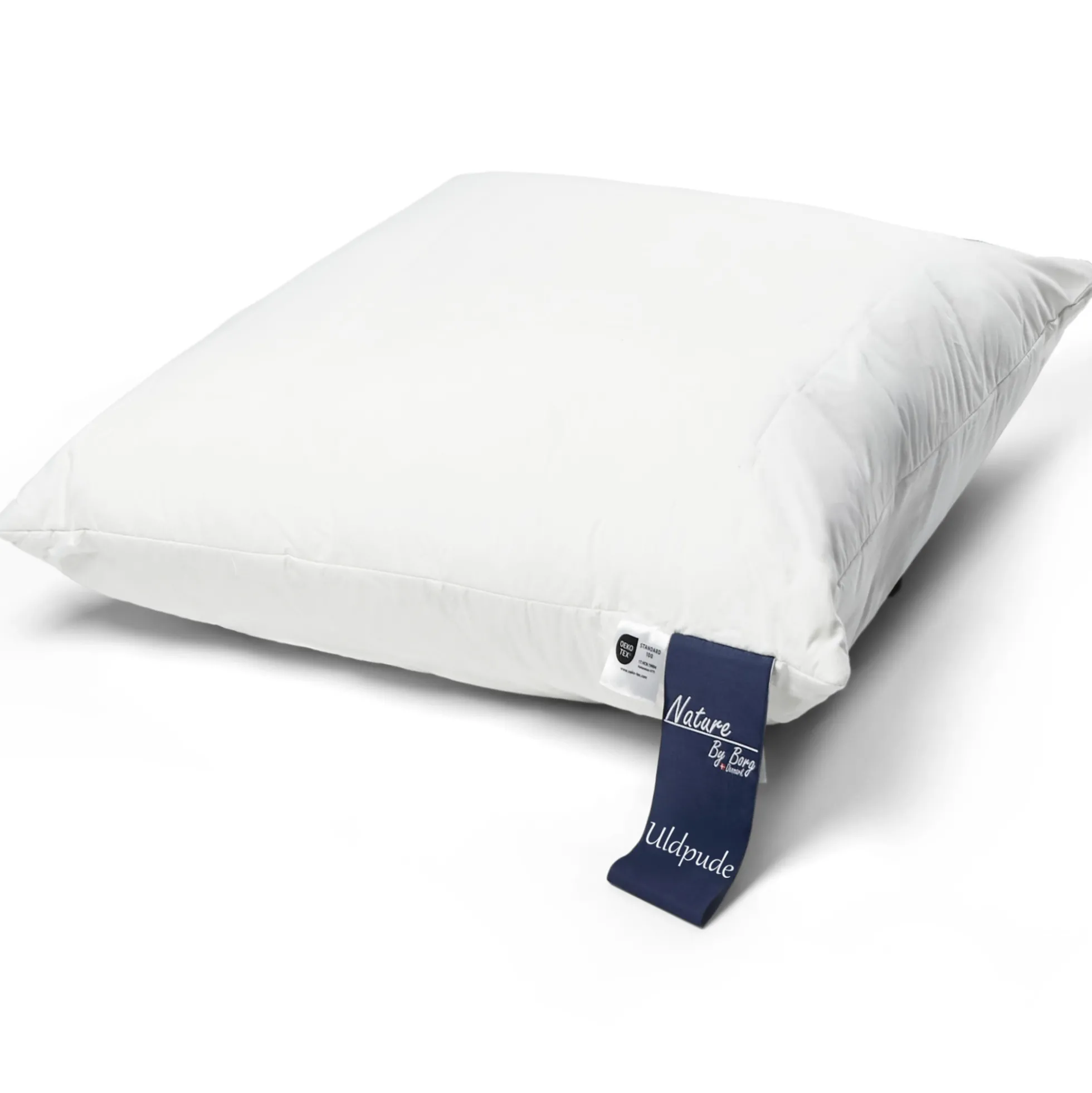 Hovedpude med uld - 3 kammer pude - 50x60cm - Nature By Borg