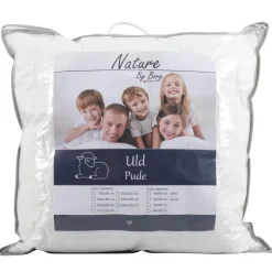 Hovedpude med uld - 3 kammer pude - 50x60cm - Nature By Borg