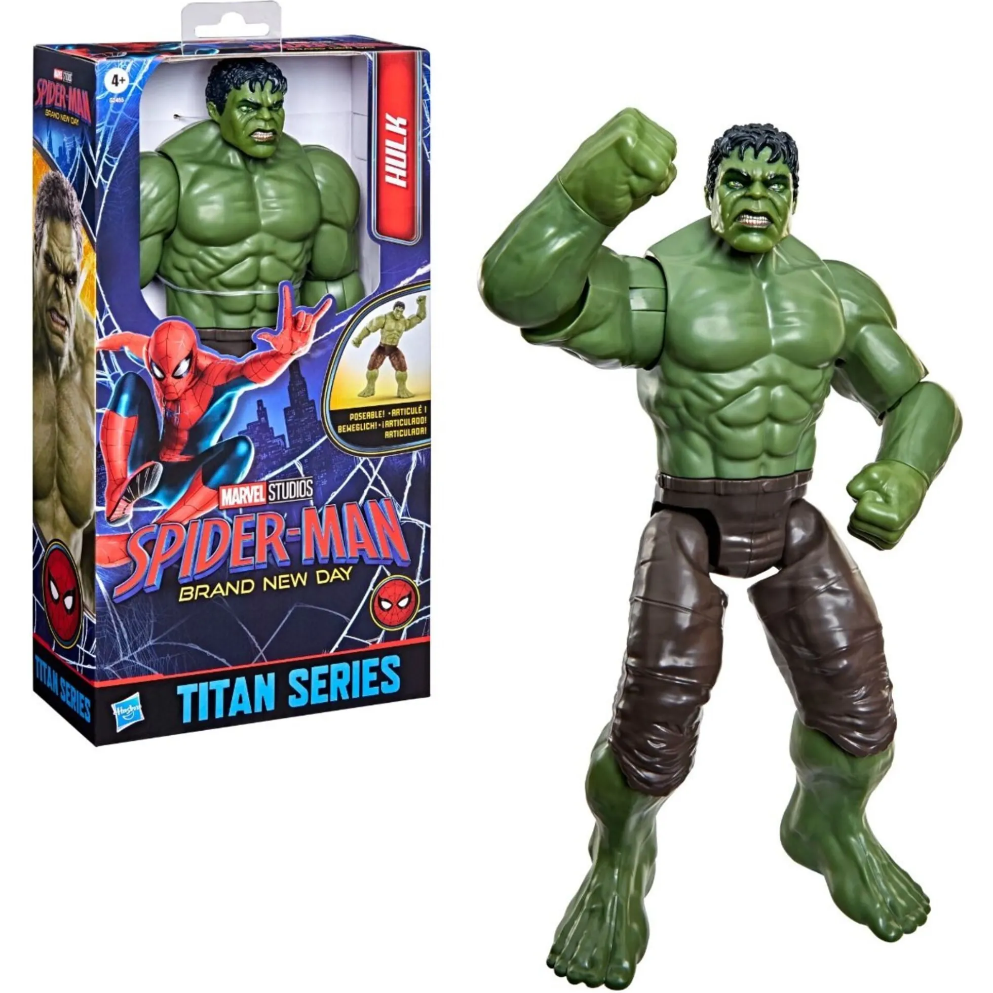 Hulk actionfigur med bevægelige led til superhelteleg - 30 cm