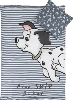 Hunde sengetøj - 100% bomuld - Junior sengetøj 100x140 cm - 101 Dalmatinere - Disney sengetøj