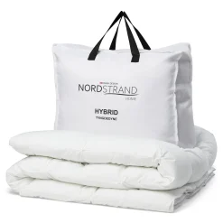 Hybriddyne 9,9 kg vægtdyne med glasperler - 140x220 cm - Helårsdyne med ekstra vægt - Lun kugledyne fra Nordstrand Home