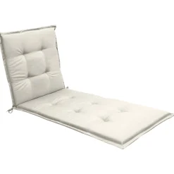 Hynde til solvogn - Beige universal hynde til liggestol - 5 cm skumfyld - God komfort & UV beskyttet betræk - Hynde til solseng - Nordstrand Home hynde