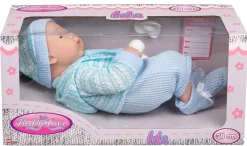 Ida dukke 38 cm - Med tilbehør og blåt tøj