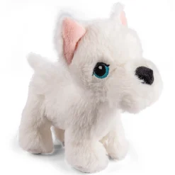 I-Pet dyr i bæretaske 17x23 cm - Hvid hund