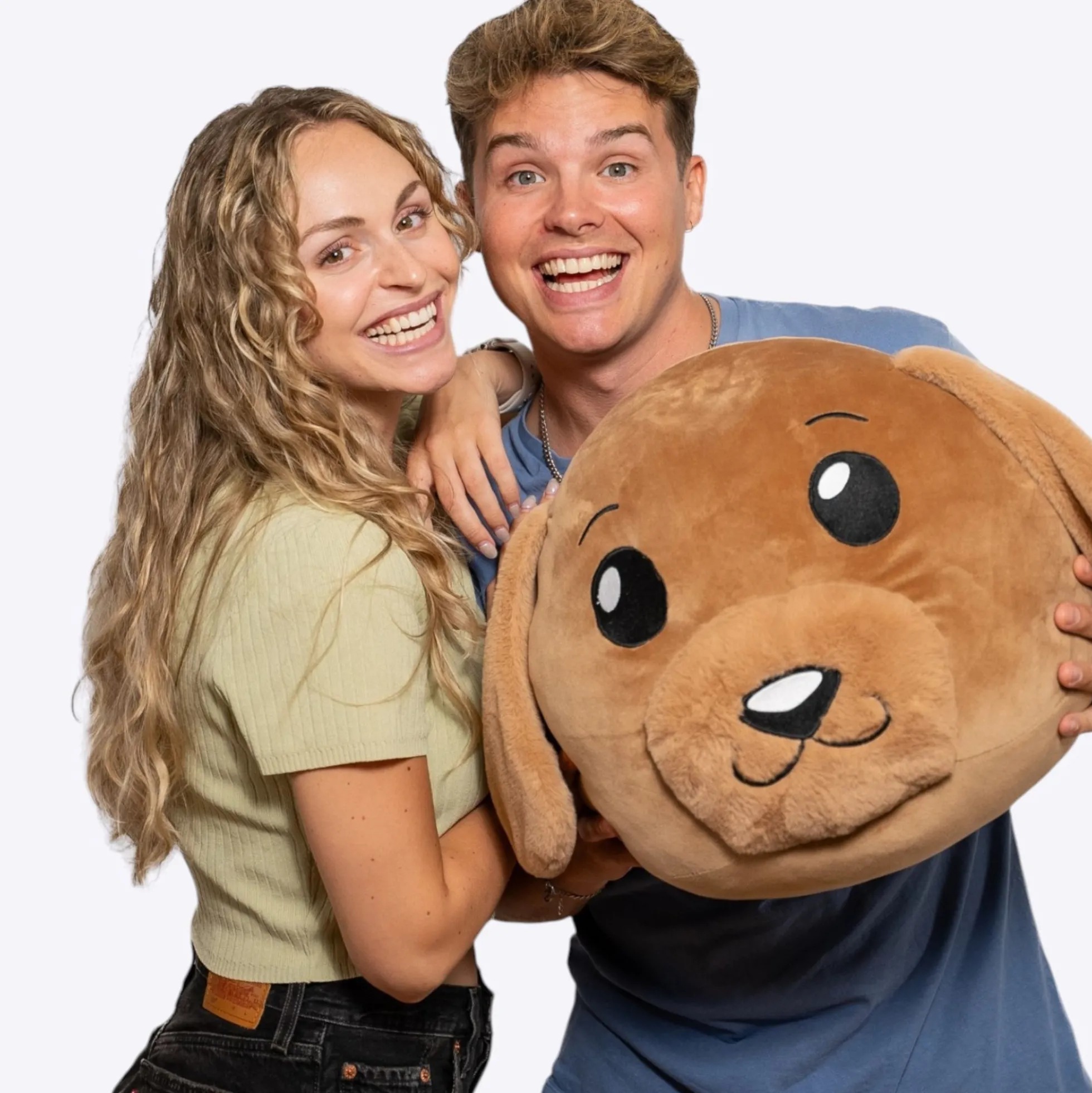 Jas & Mika Baloo bamse - Squish Heads - 40 cm
