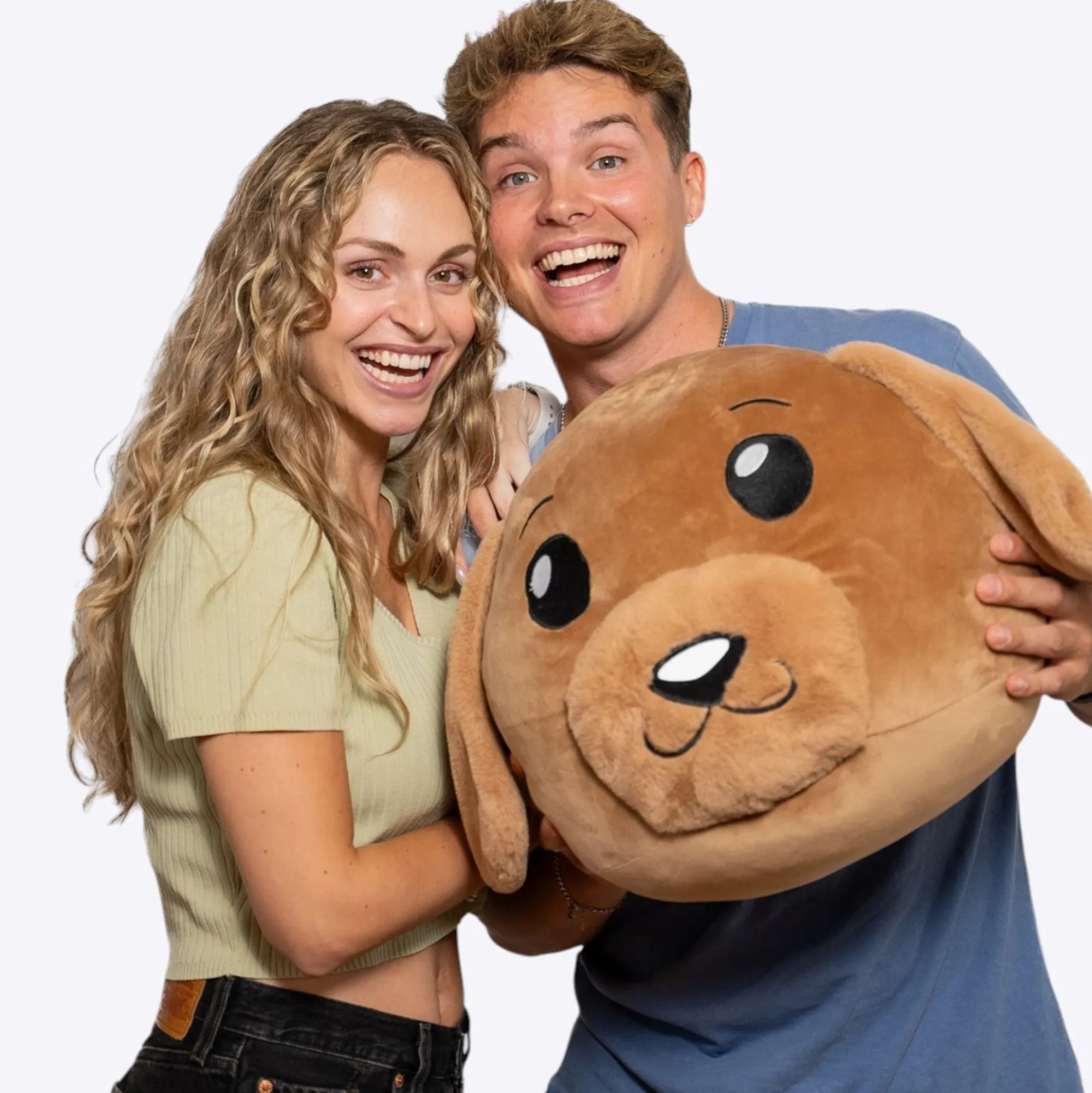 Jas & Mika Baloo bamse - Squish Heads - 40 cm