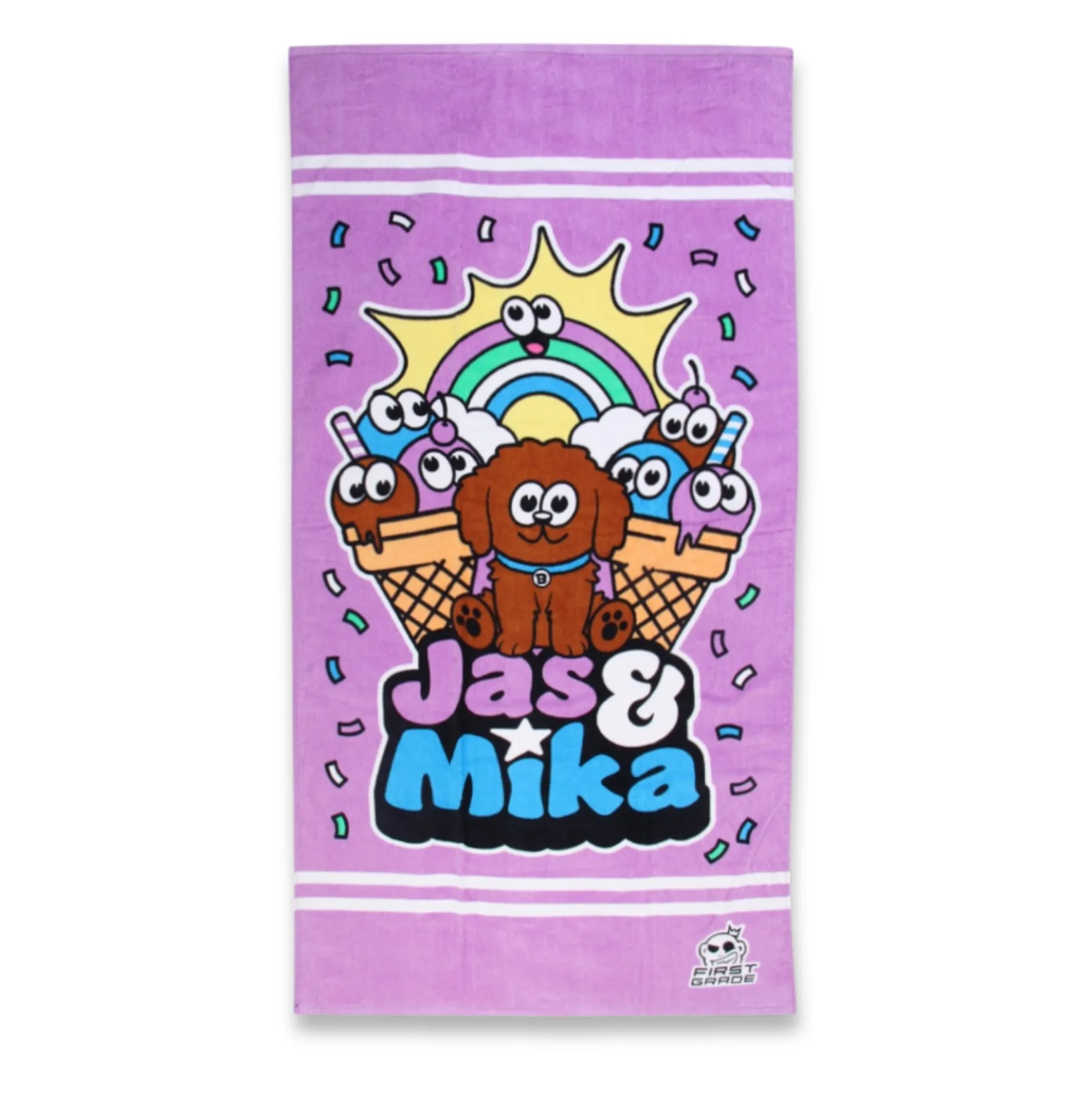 Jas & Mika Dreams håndklæde - 100% bomuld - Badehåndklæde 70x140 cm