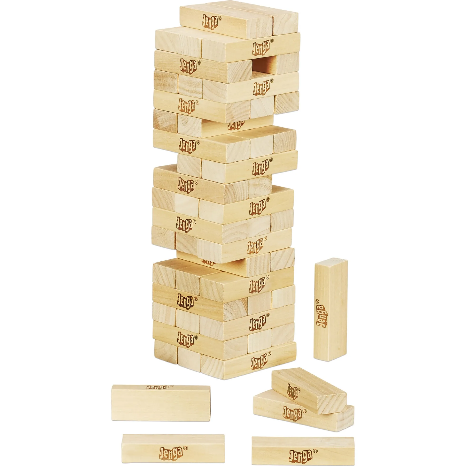 Jenga Classic balancespil med 54 træklodser - 27 cm