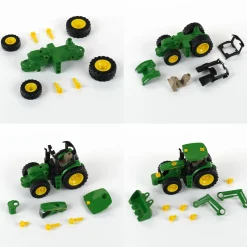 John Deere traktor med frontlæsser - 25x10x15 cm