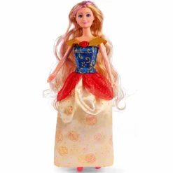 Judith eventyrprinsesse 29 cm - Prinsessedukke med gul kjole