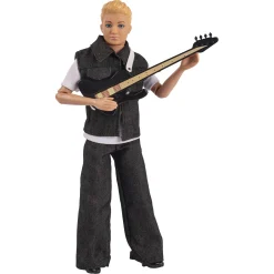 Judith J-Rock rockstardukkesæt med guitarer og mikrofon - 4 dukker - 29 cm