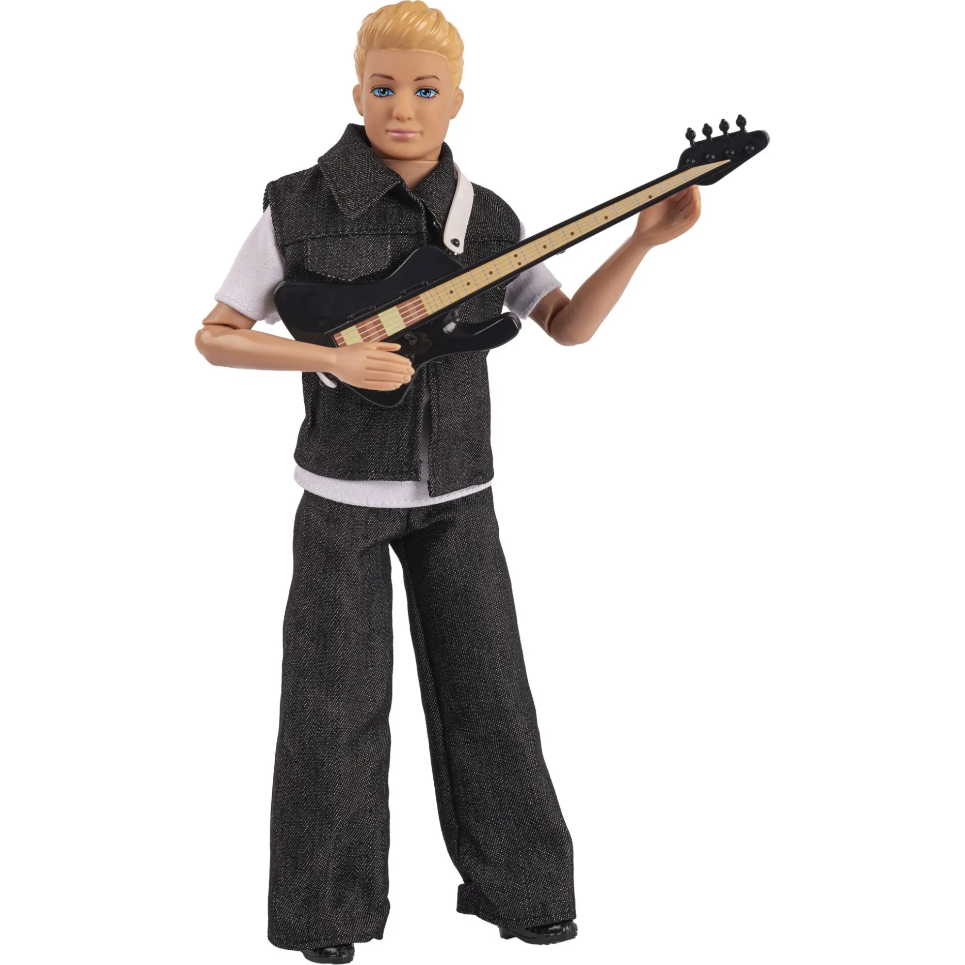 Judith J-Rock rockstardukkesæt med guitarer og mikrofon - 4 dukker - 29 cm