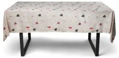 Juledug med julemotiver - Nervøs velour dug - Pakke med 3 meter