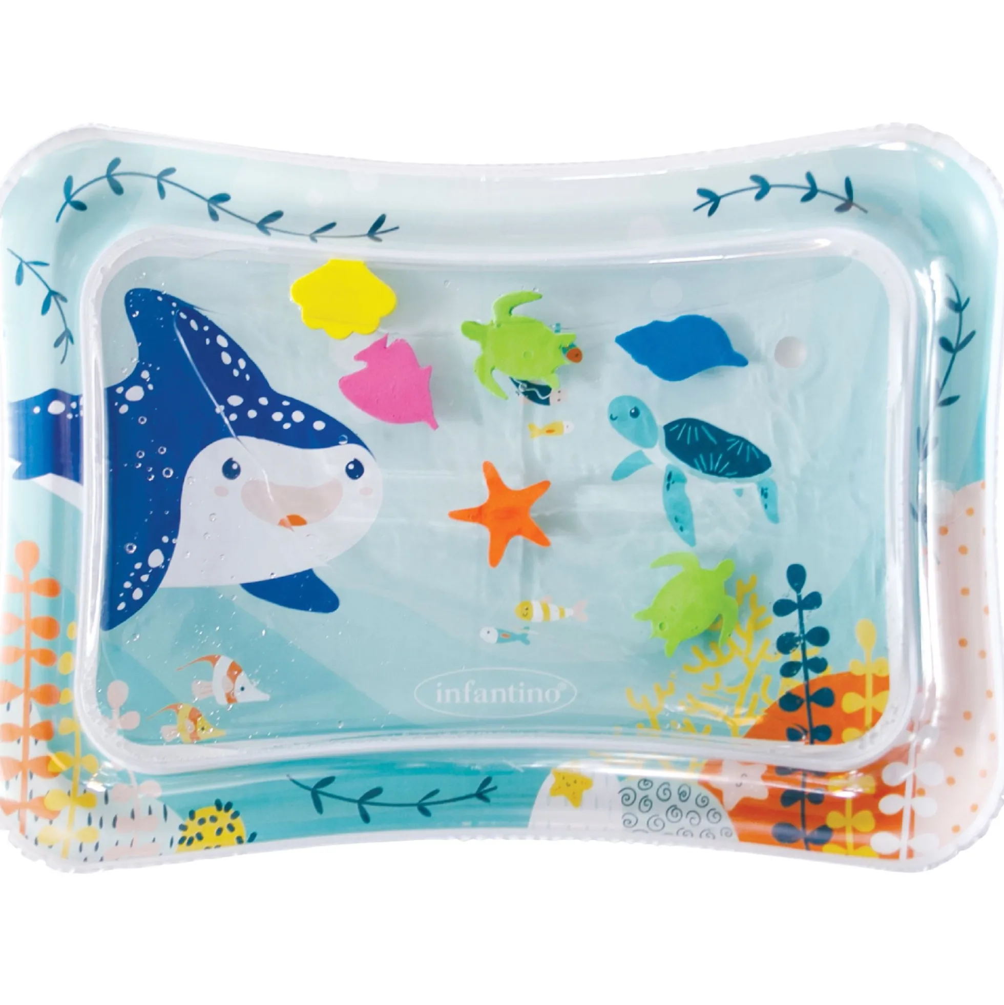 Jumbo aktivitetsvandmåtte med havdyr - 65x45 cm