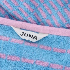 JUNA bambus håndklæde - Bambus/bomuld - Badehåndklæde 70x140 cm - Nuance Blå/rosa