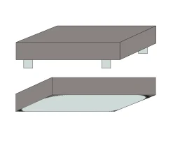 JUNA boxlagen 90x200 cm - 100% økologisk bomuld - Hvid Percale boxlagen