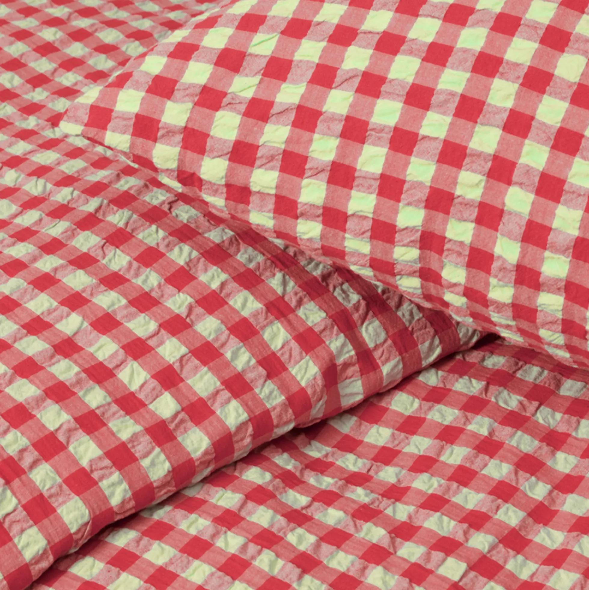 JUNA dobbelt sengetøj 200x220 cm - 100% økologisk bomuld - Bæk&Bølge rød