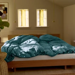 JUNA sengetøj 140x220 cm - 100% økologisk bomuld - Bæk&Bølge blå
